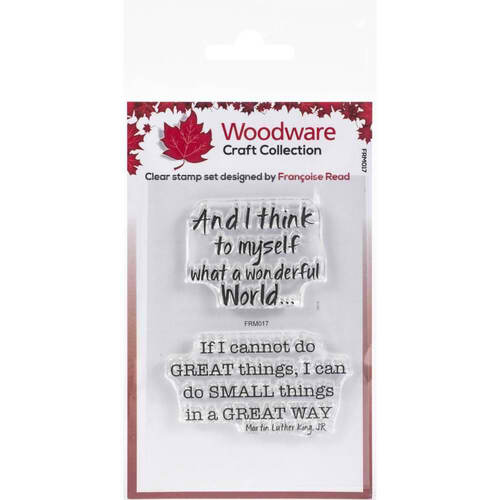 Woodware Clear Stamps A7 - Great Things