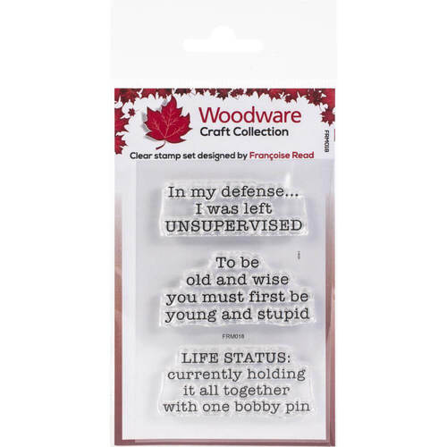 Woodware Clear Stamps A7 - Life Status