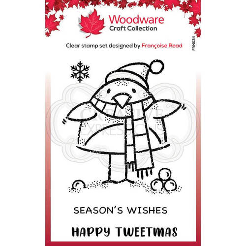 Woodware Clear Stamp Singles - Tweetmas Robin (3.8in x 2.6in)