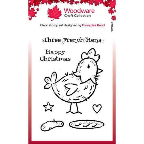 Woodware Clear Stamps - French Hen (3in x 4in)