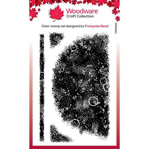 Woodware Clear Stamps Singles - Semi Circle Texture Background (3in x 4in)