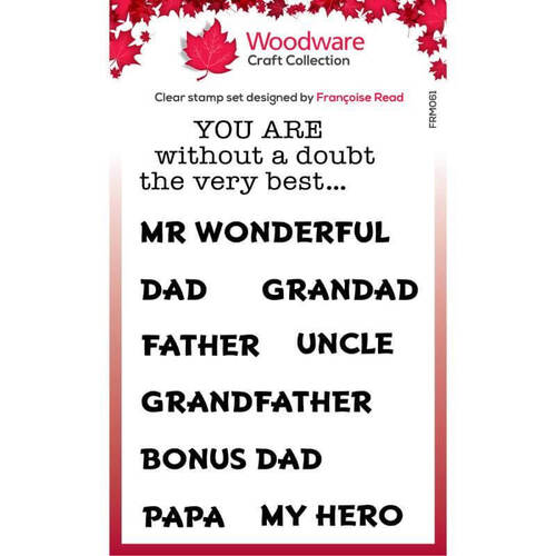 Woodware Clear Stamps Singles - Very Best (3in x 4in)