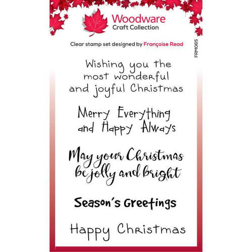 Woodware Clear Stamps Singles - Christmas Extras (3in x 4in)