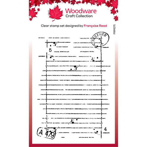 Woodware Clear Stamps - Mini Notebook Page (3in x 4in)