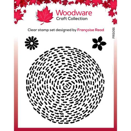 Woodware Clear Stamps Singles - Stitched Circle (4in x 4in)