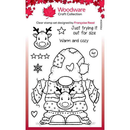 Woodware Clear Stamps Singles - Cozy Gnome Jumper (4in x 6in)
