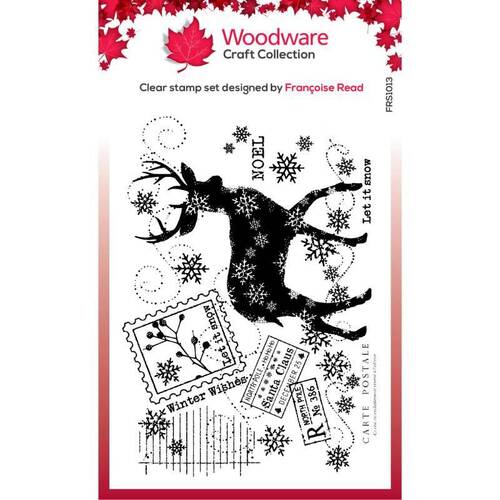 Woodware Clear Stamps Singles - Winter Reindeer (4in x 6in)