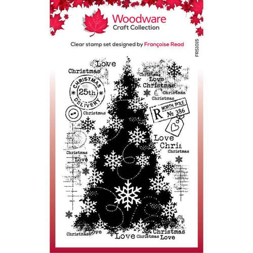 Woodware Clear Stamps Singles - Snow Frosted Tree (4in x 6in)