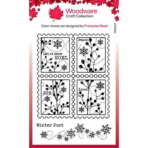 Woodware Clear Stamps Singles - Winter Postage (4in x 6in)