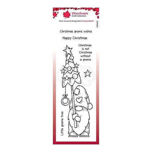 Woodware Clear Stamps 8"X2.6" - Tall Tree Gnome