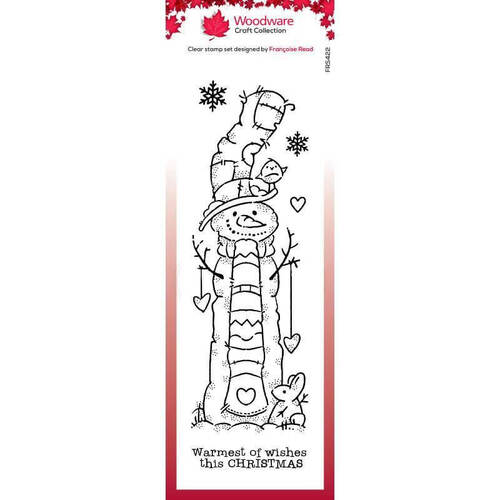 Woodware Clear Stamps - Tall Snowman (8in x 2.6in)