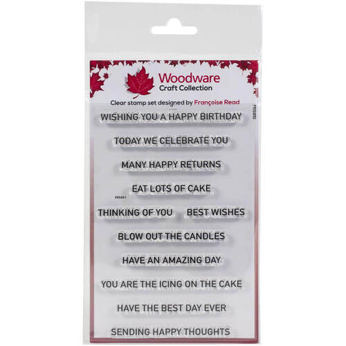 Woodware Clear Stamps 4"X6" - Birthday Surprise