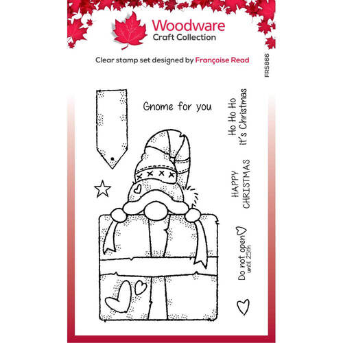 Woodware Clear Stamps 4"X6" - Gnome Gift