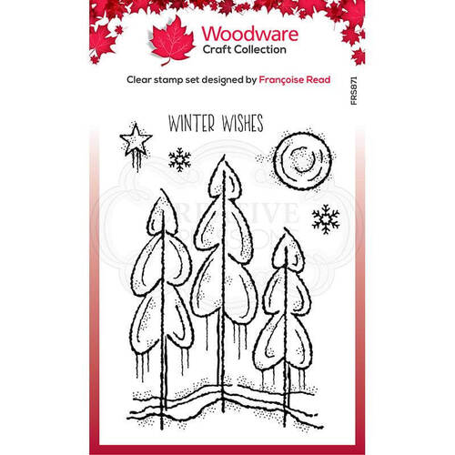 Woodware Clear Stamp Singles - Winter Trees (4in x 6in)