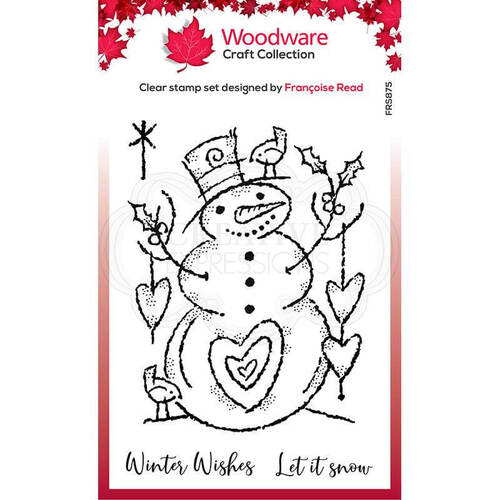 Woodware Clear Stamp Singles - Loving Snowman (4in x 6in)