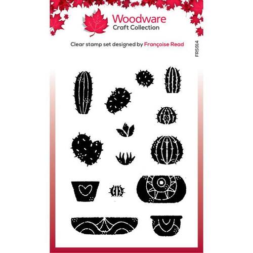 Woodware Clear Stamps Singles - Build A Cactus (4in x 6in)