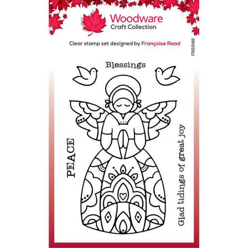 Woodware Clear Stamps - Angel Blessings (4in x 6in)