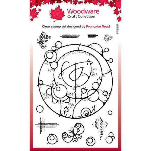 Woodware Clear Stamps Singles - Bird Circle (4in x 6in)