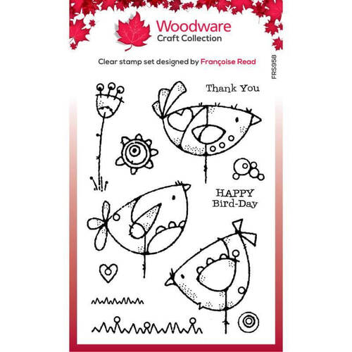 Woodware Clear Stamps Singles - It’s A Bird-Day (4in x 6in)