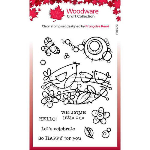 Woodware Clear Stamps Singles - Bird Nest (4in x 6in)
