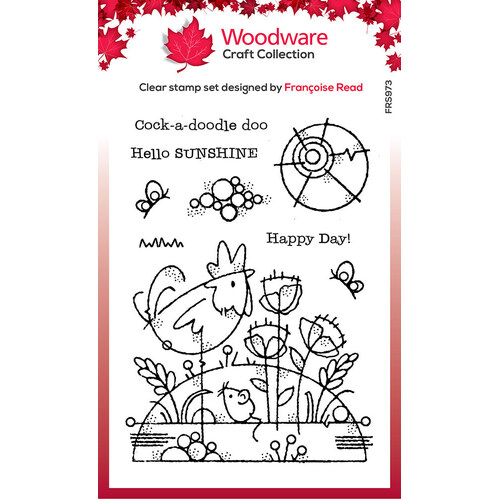 Woodware Clear Stamps Singles - Rooster Meadow (4in x 6in)