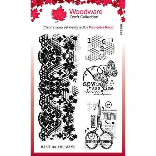 Woodware Clear Stamps Singles - Sew Little Time (4in x 6in)