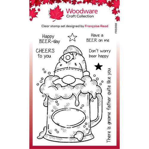 Woodware Clear Stamps Singles - Beer Gnome (4in x 6in)