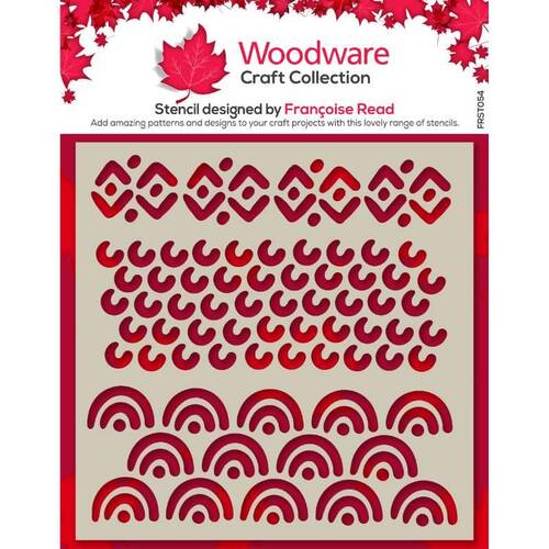 Woodware Stencil - Batik (6 in x 6 in)