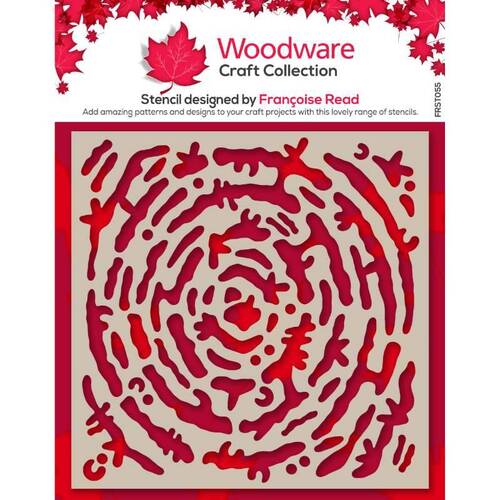 Woodware Stencil - Coral Branches (6 in x 6 in)