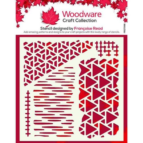 Woodware Stencil - Old Tiles (6in x 6in)