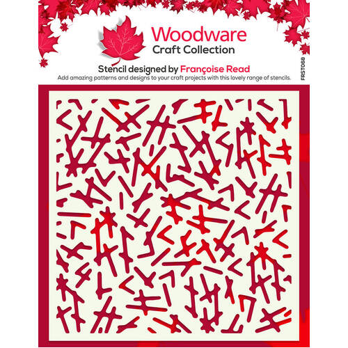 Woodware Stencil - Dashed (6in x 6in)