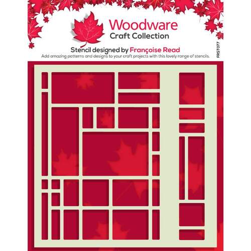 Woodware Stencil - Abstract Grid (6in x 6in)