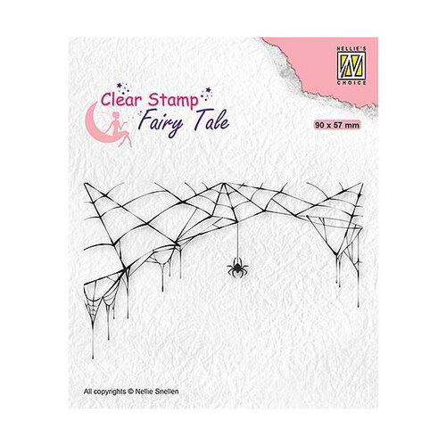 Nellie Snellen Fairy Tale Clear Stamps - Spider and Web FTCS024