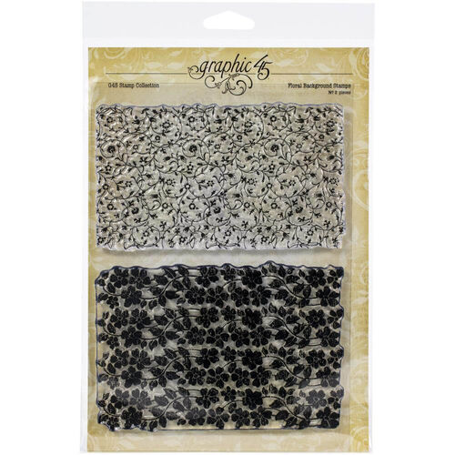 Graphic 45 Staples Stamps - Floral Background G4501986