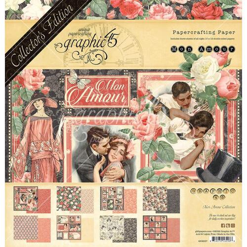 Graphic 45 Collector's Edition Pack 12"X12" - Mon Amor