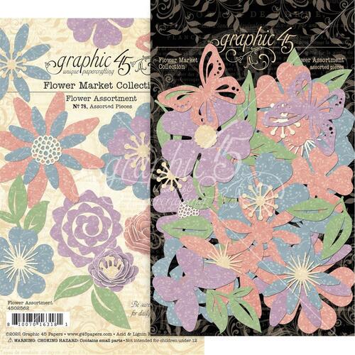 Graphic 45 Flower Assortment - Flower Market