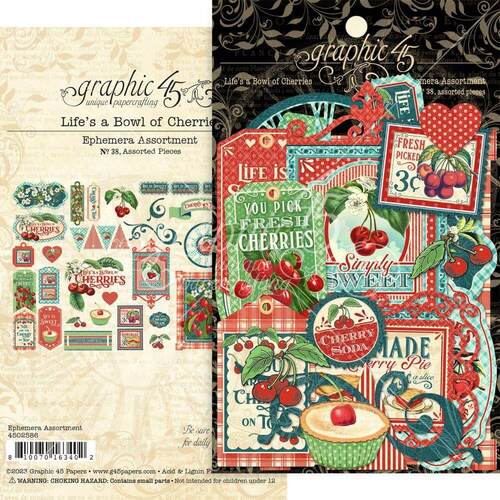 Graphic 45 Cardstock Die-Cut Assortment - Life's A Bowl Of Cherries