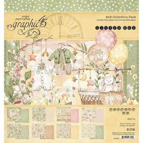 Graphic 45 Double-Sided Paper Pad 8"X8" 24/Pkg - Little One