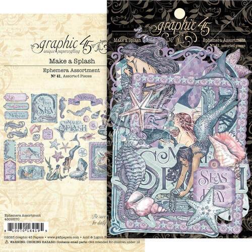Graphic 45 Cardstock Die-Cut Assortment - Make A Splash