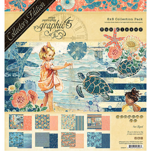 Graphic 45 Collector's Edition Pack 8"X8" - Sun Kissed