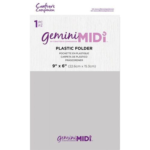Crafter's Companion - Gemini Midi Accessories - Plastic Folder - 2 pack