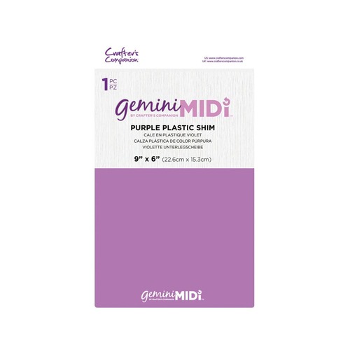 Crafter's Companion Gemini MIDI - Plastic Shim Purple - Accessories
