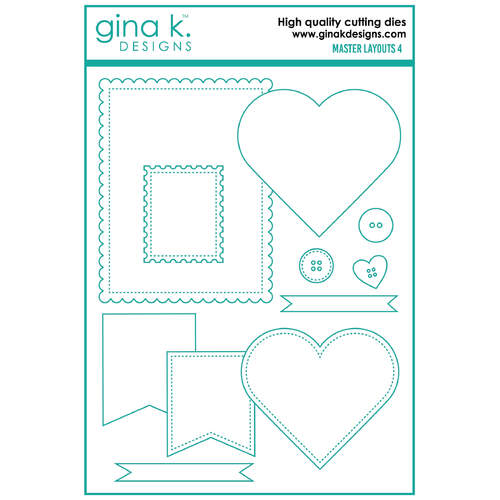 Gina K Designs Dies Master Layout 4 - 9 Dies/PK