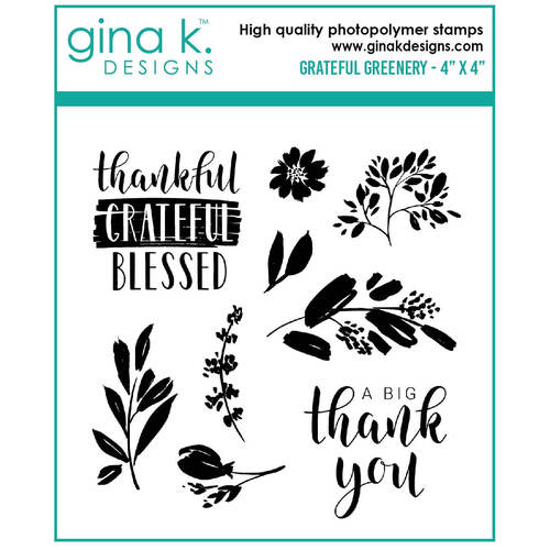 Gina K Designs Stamps - Grateful Greenery MINI