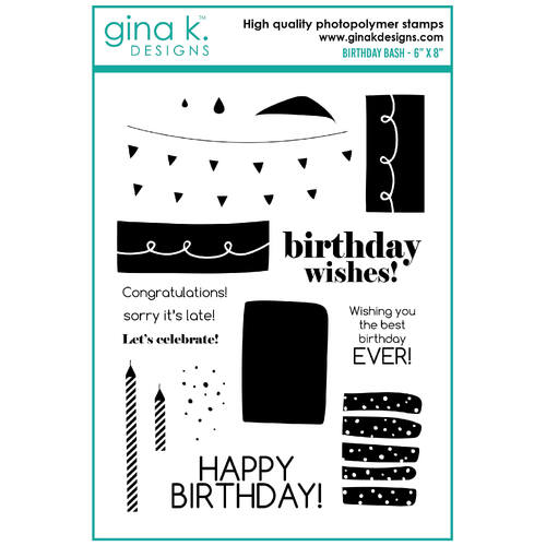 Gina K Designs Clear Stamps - Birthday Bash