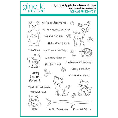 Gina K Designs Stamps - Woodland Friends