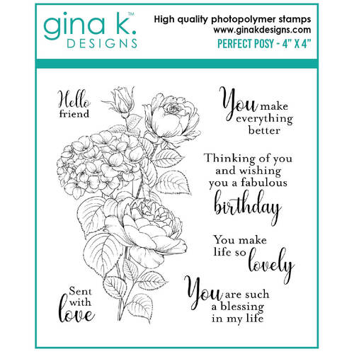 Gina K Designs Clear Stamps - Perfect Posy MINI