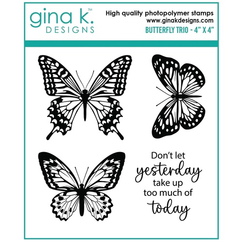 Gina K Designs Clear Stamps - Butterfly Trio MINI