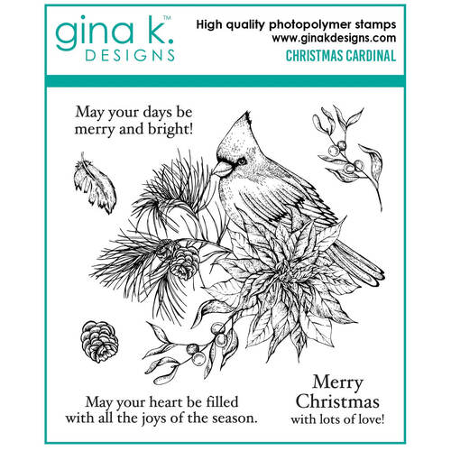 Gina K Designs Clear Stamps - Christmas Cardinal