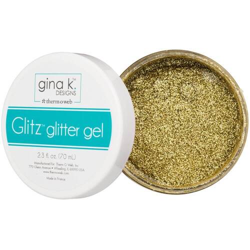 Gina K Designs Glitz Glitter Gel 2.3oz - Gold